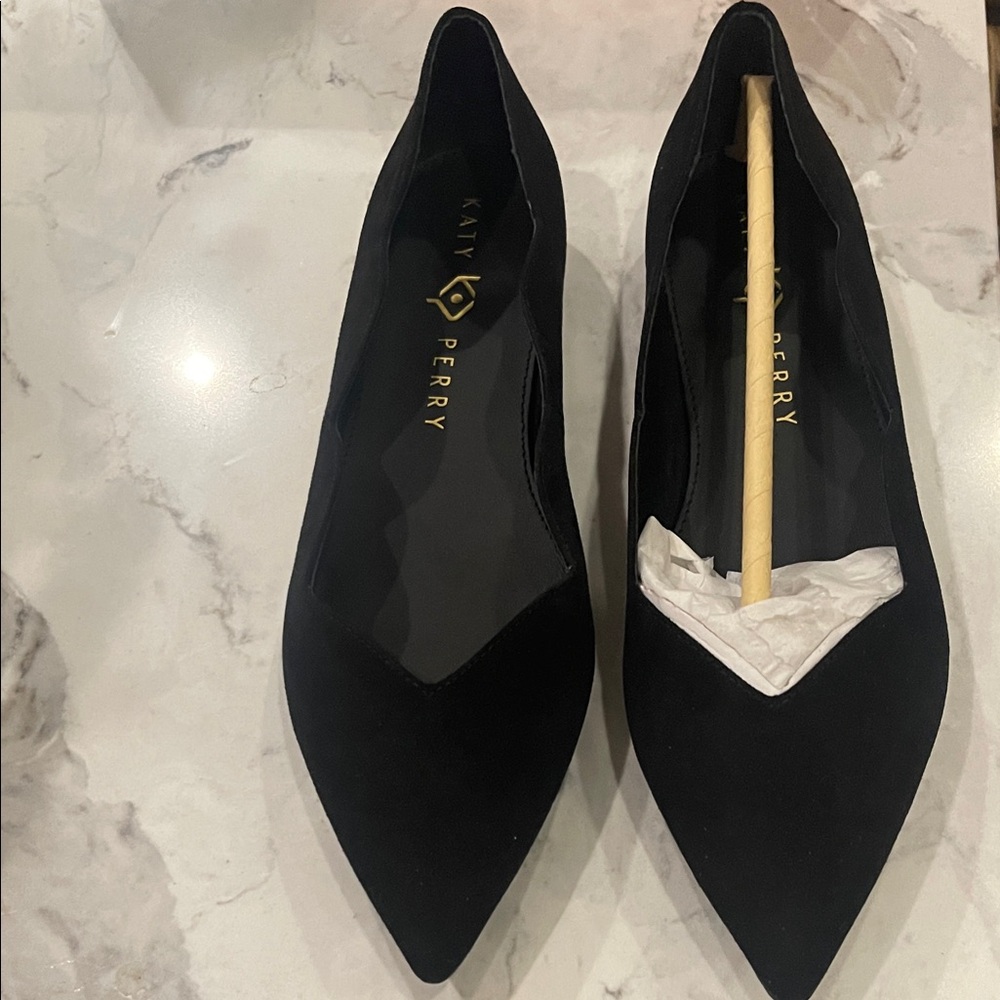 Katy Perry Collections Black Pointed Flats